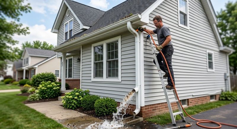 Downspout Blockage Removal in Morris County, NJ